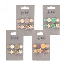 La Moda Marble Hair Clips