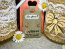Earsense October birth stone earrings