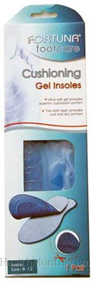 Fortuna Footcare Cushioning Gel Insoles Mens Size 7-12