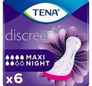 Tena discreet maxi night pads x6